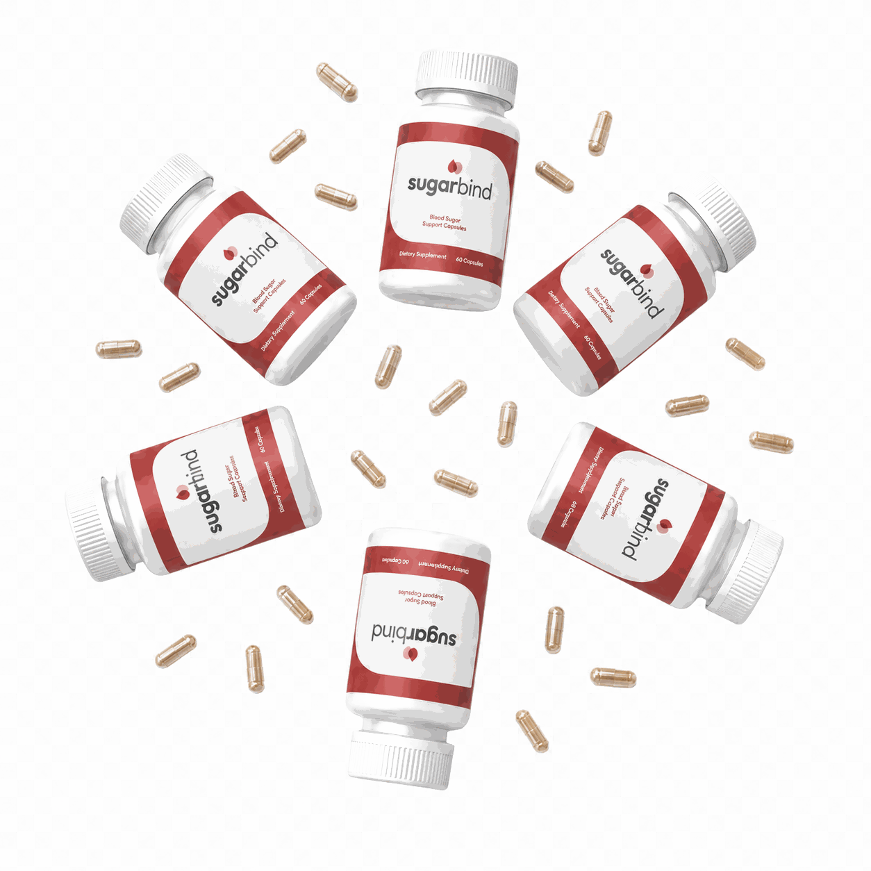 SugarBind 6-bottle pack with capsules